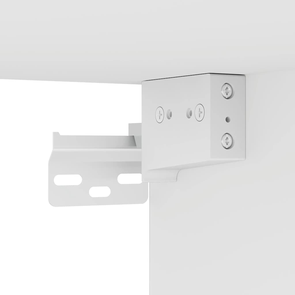 Wall-mounted bedside table white 38x34x40 cm