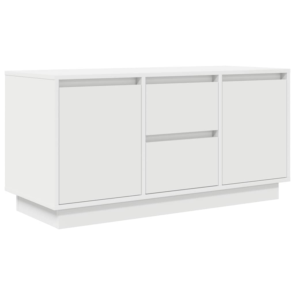 Meuble TV avec éclairage LED blanc 100x41x50 cm