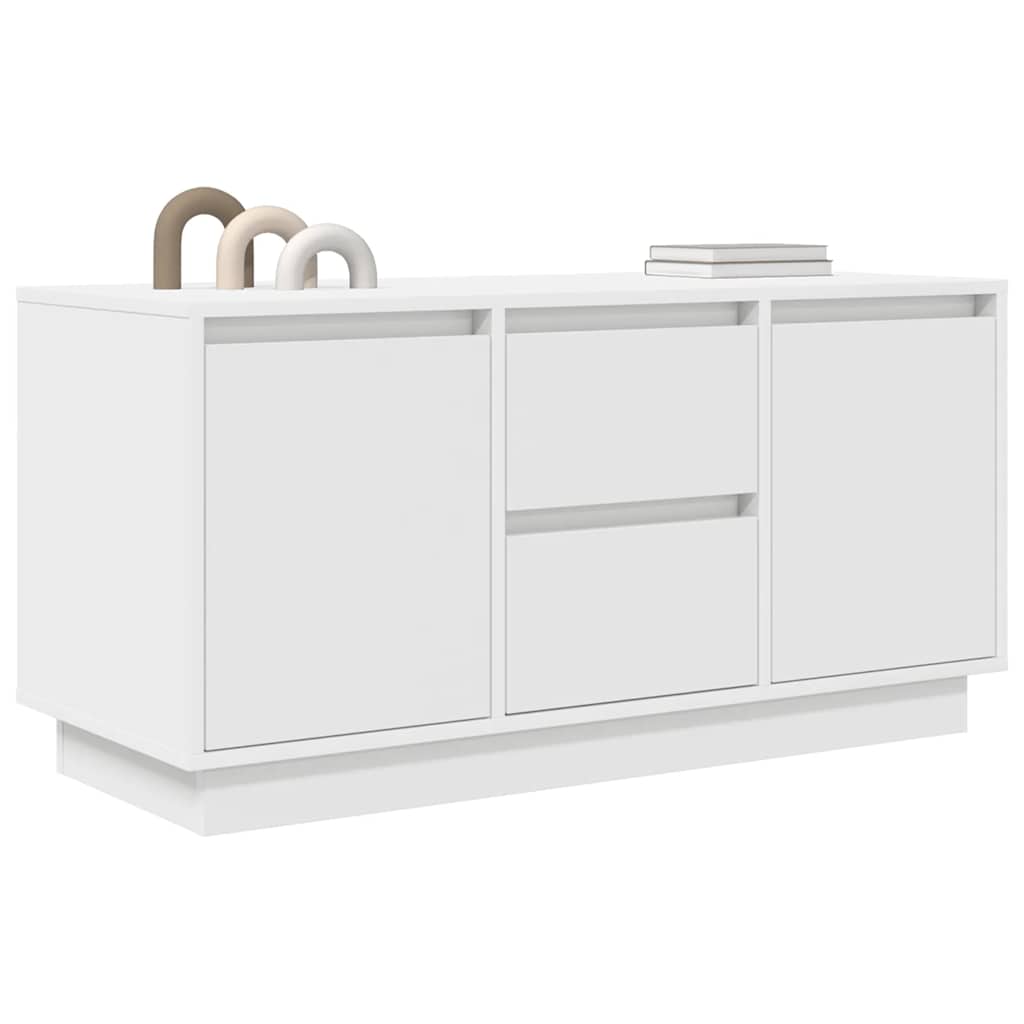Meuble TV avec éclairage LED blanc 100x41x50 cm