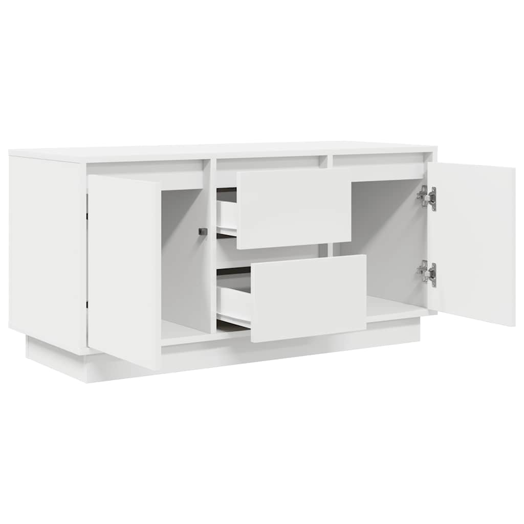 Meuble TV avec éclairage LED blanc 100x41x50 cm