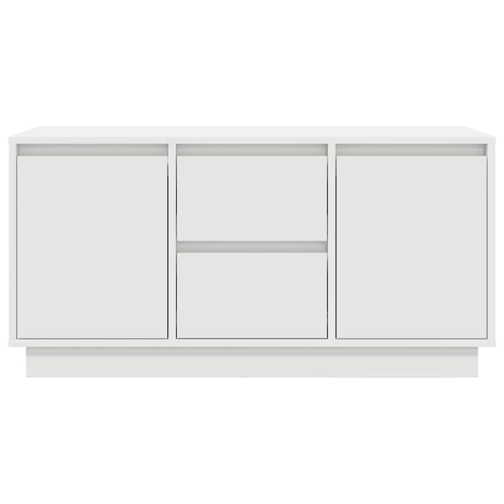 Meuble TV avec éclairage LED blanc 100x41x50 cm