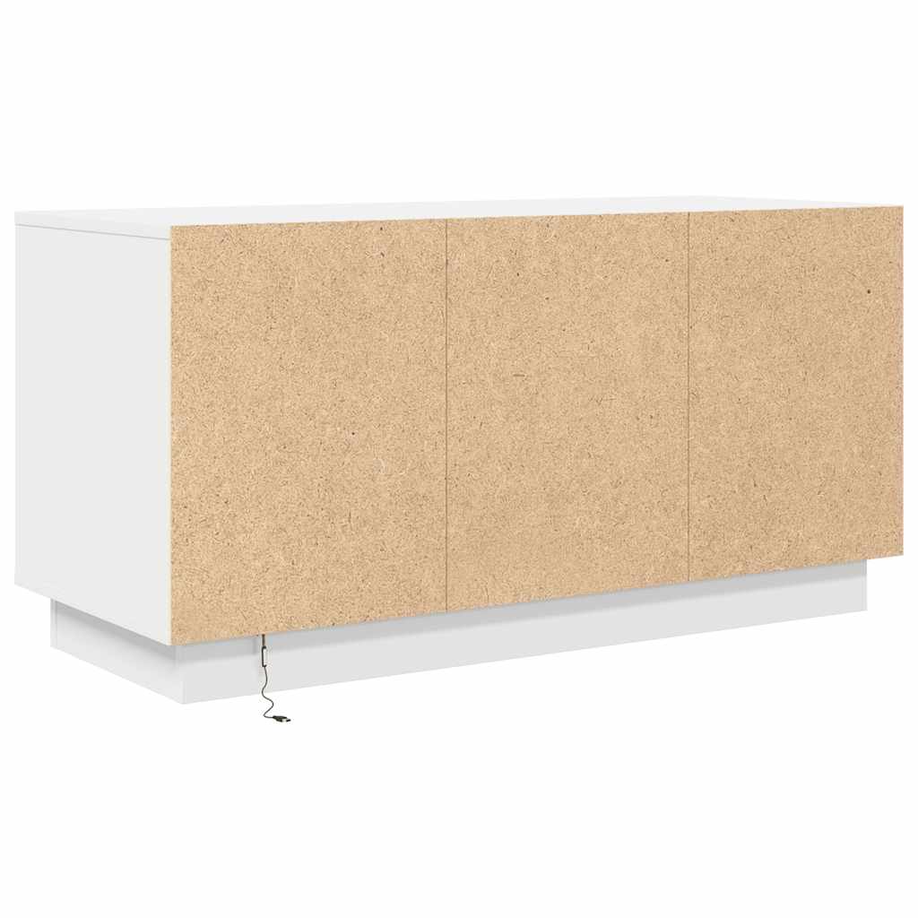 Meuble TV avec éclairage LED blanc 100x41x50 cm