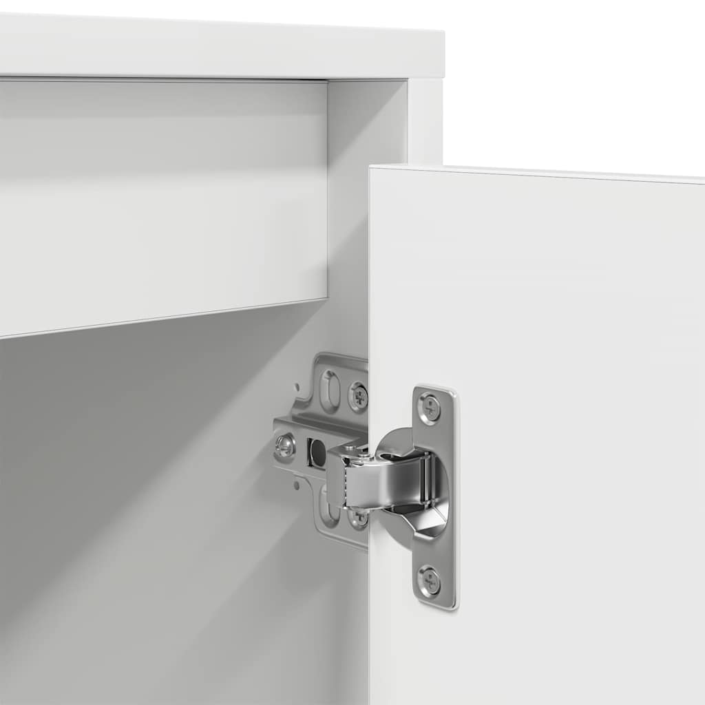 Meuble TV avec éclairage LED blanc 100x41x50 cm