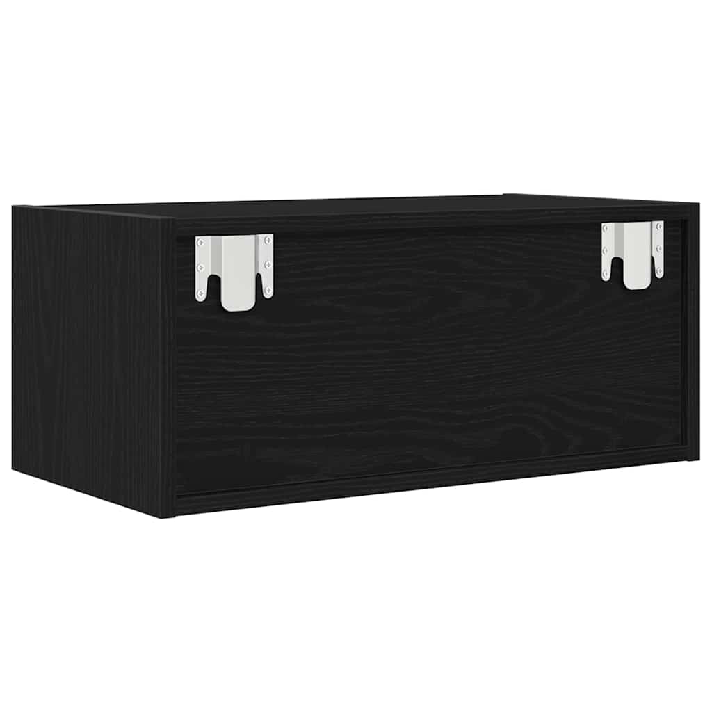 Meubles TV, lot de 2, aspect chêne noir, 60 x 31 x 25,5 cm