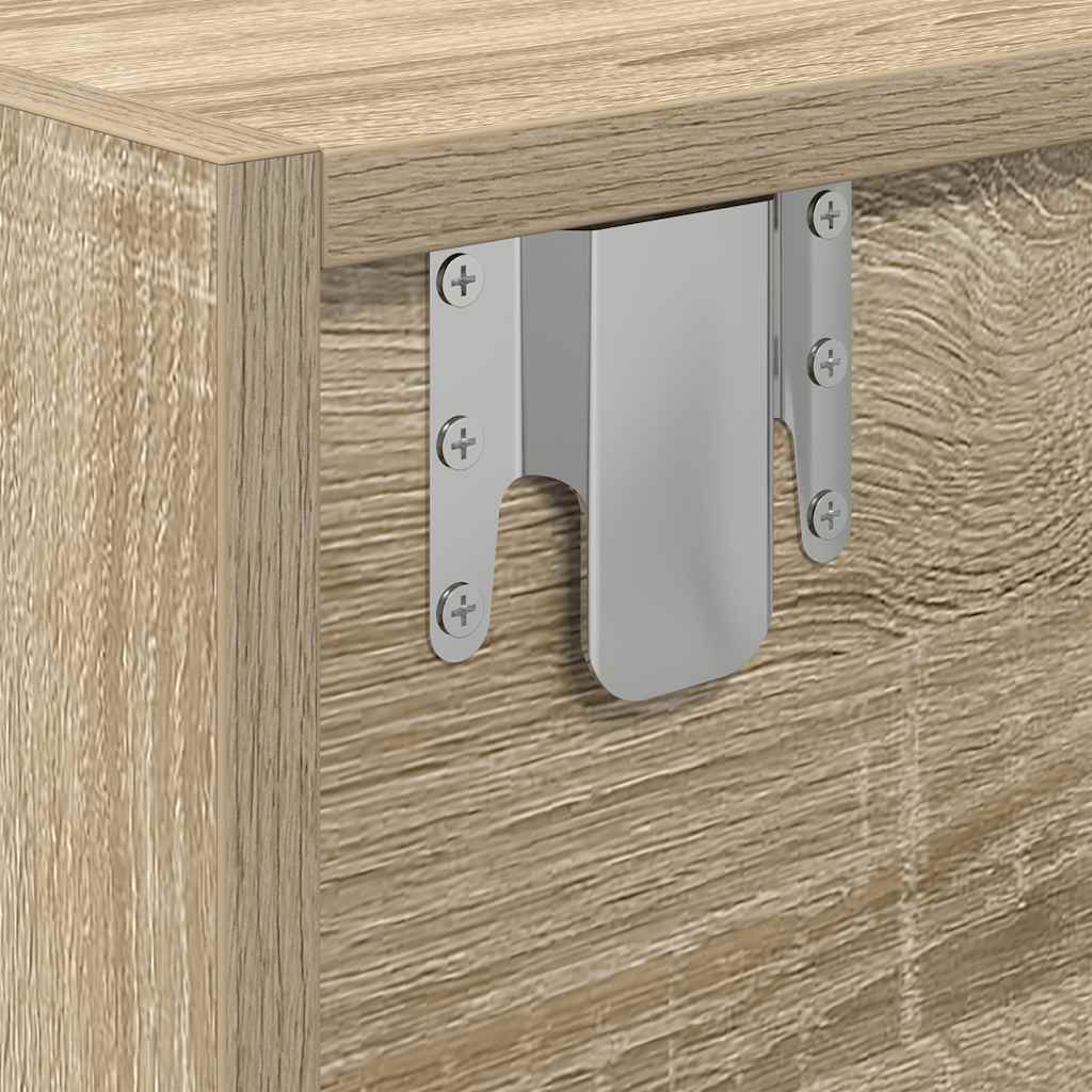 Meuble TV en chêne Sonoma 60x31x25,5 cm, matériau à base de bois