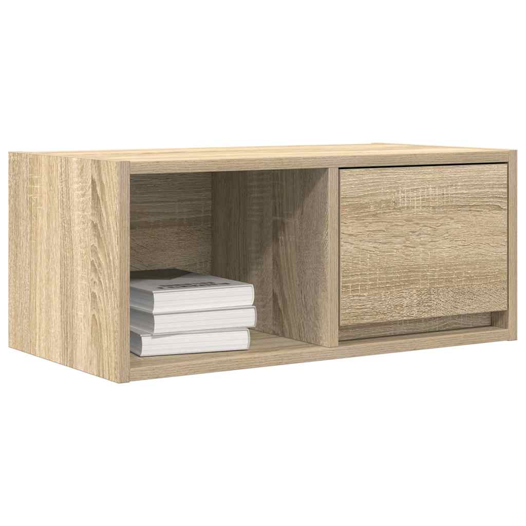 Meubles TV, lot de 2, en chêne Sonoma, 60 x 31 x 25,5 cm.