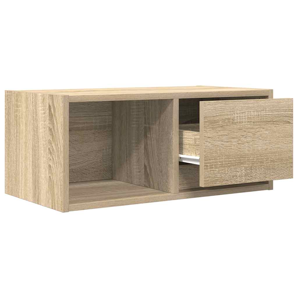 Meubles TV, lot de 2, en chêne Sonoma, 60 x 31 x 25,5 cm.