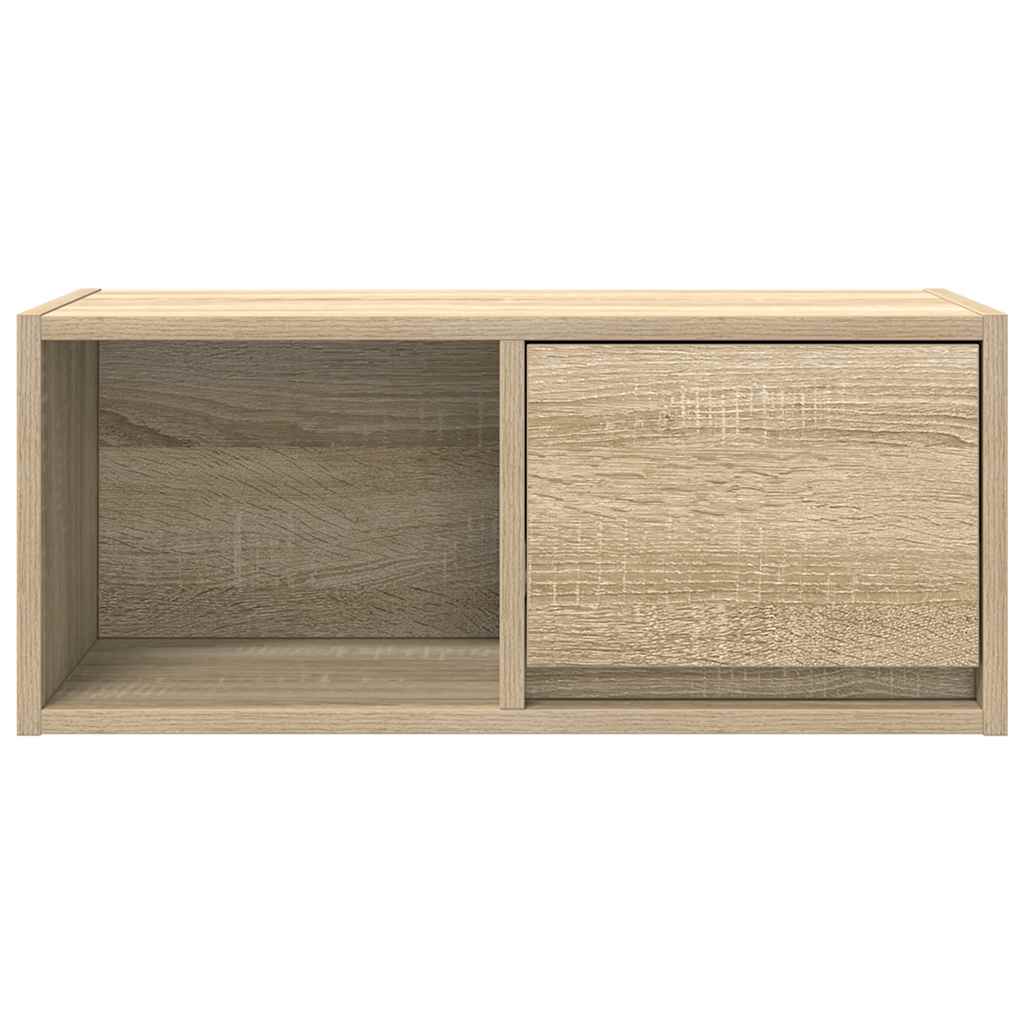 Meubles TV, lot de 2, en chêne Sonoma, 60 x 31 x 25,5 cm.