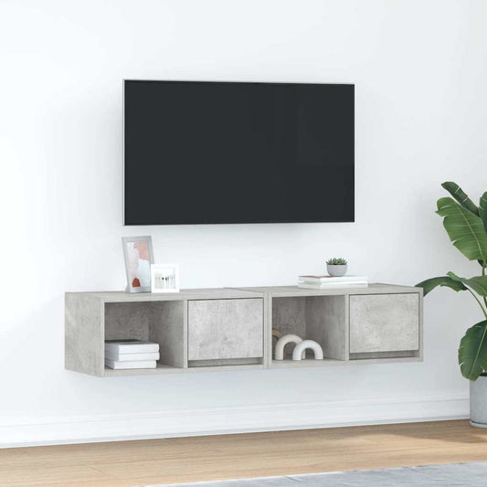 Meubles TV (2 pièces) gris béton 60 x 31 x 25,5 cm, matériau à base de bois