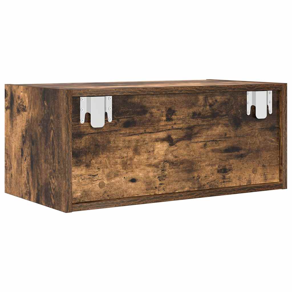 Meubles TV 2 pièces chêne fumé 60x31x25,5 cm matériau bois