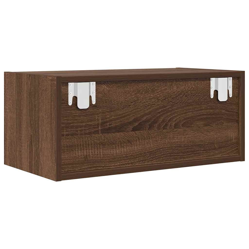 Meubles TV, lot de 2, aspect chêne brun, 60 x 31 x 25,5 cm