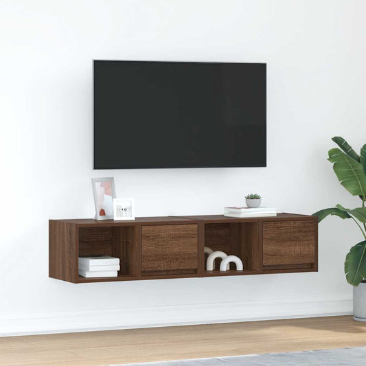 Meubles TV, lot de 2, aspect chêne brun, 60 x 31 x 25,5 cm