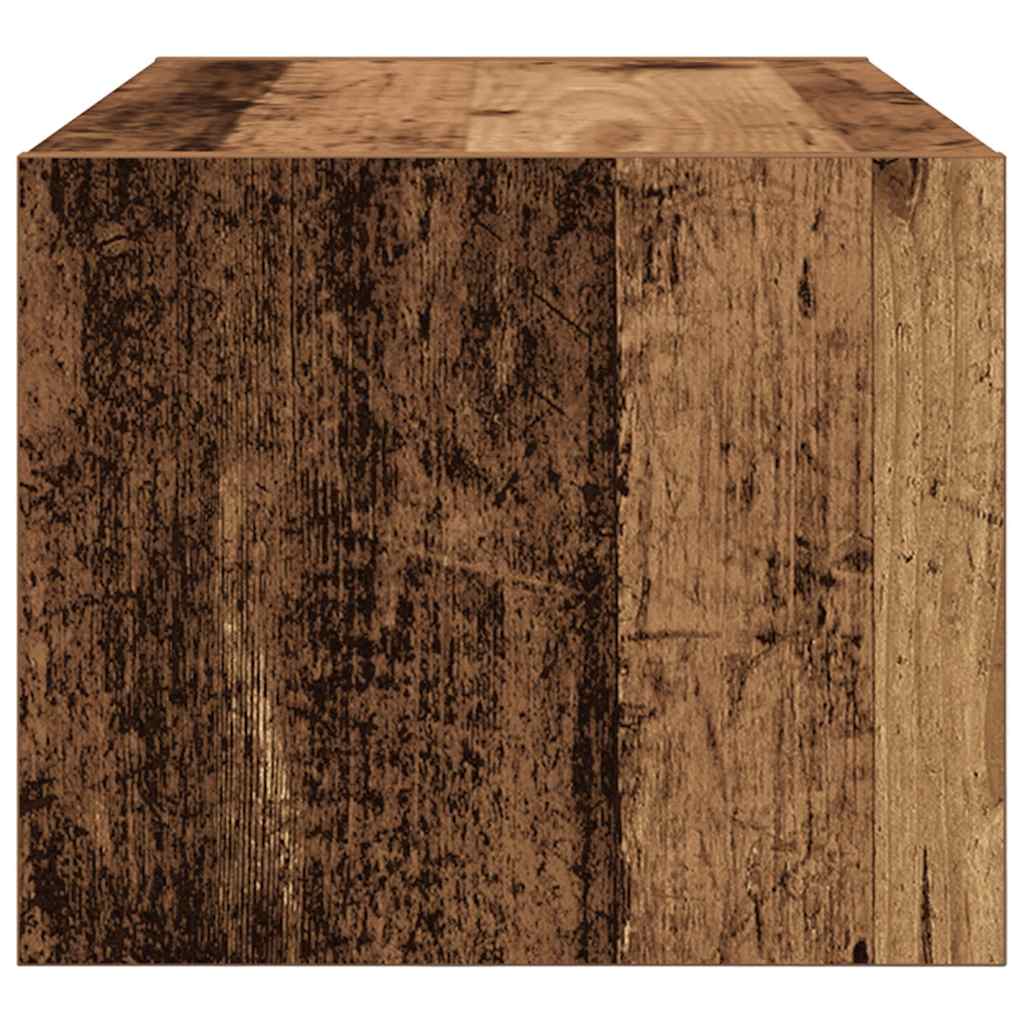 Meubles TV, lot de 2, aspect bois de récupération, 60 x 31 x 25,5 cm, matériau à base de bois