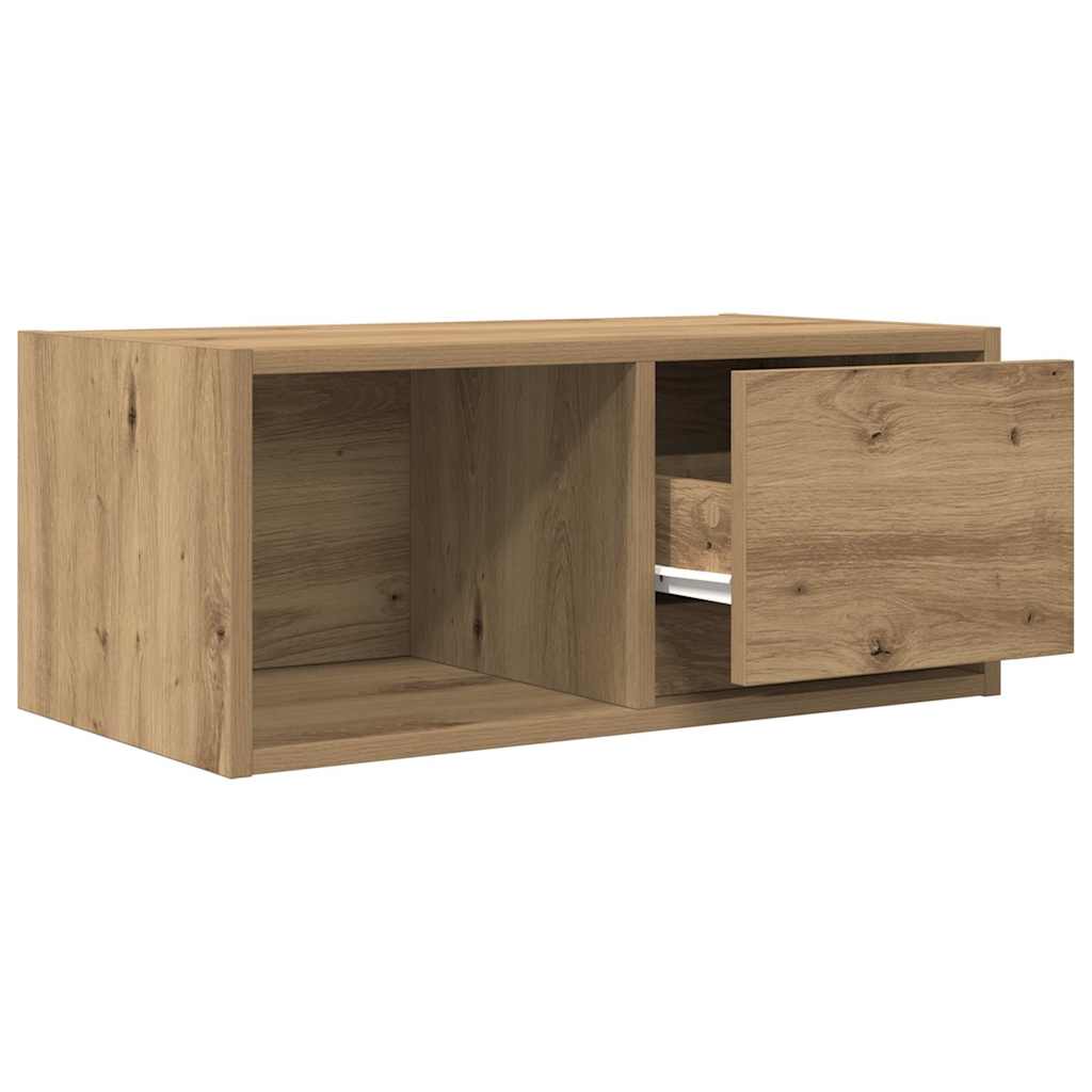 Meubles TV, lot de 2, chêne artisanal, 60 x 31 x 25,5 cm, matériau bois