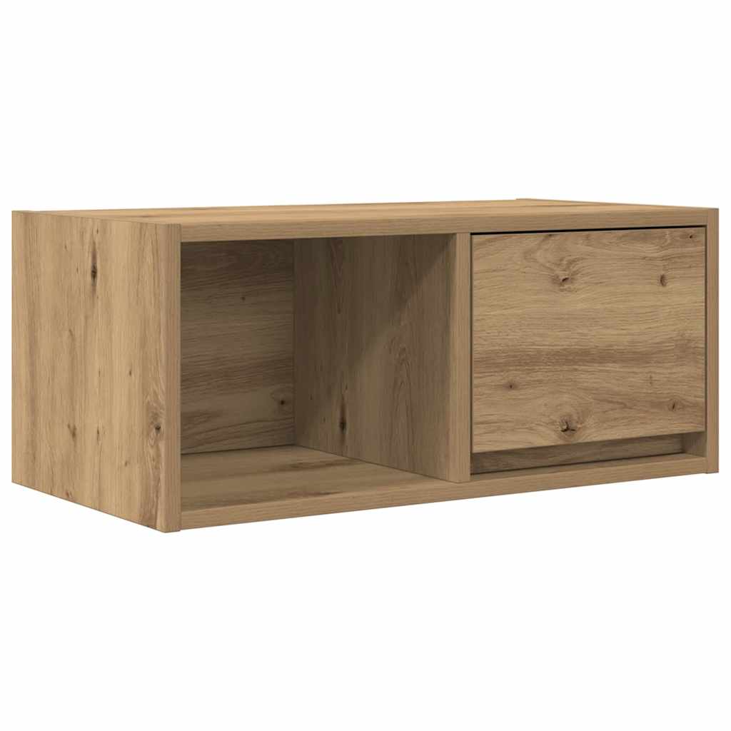 Meubles TV, lot de 2, chêne artisanal, 60 x 31 x 25,5 cm, matériau bois