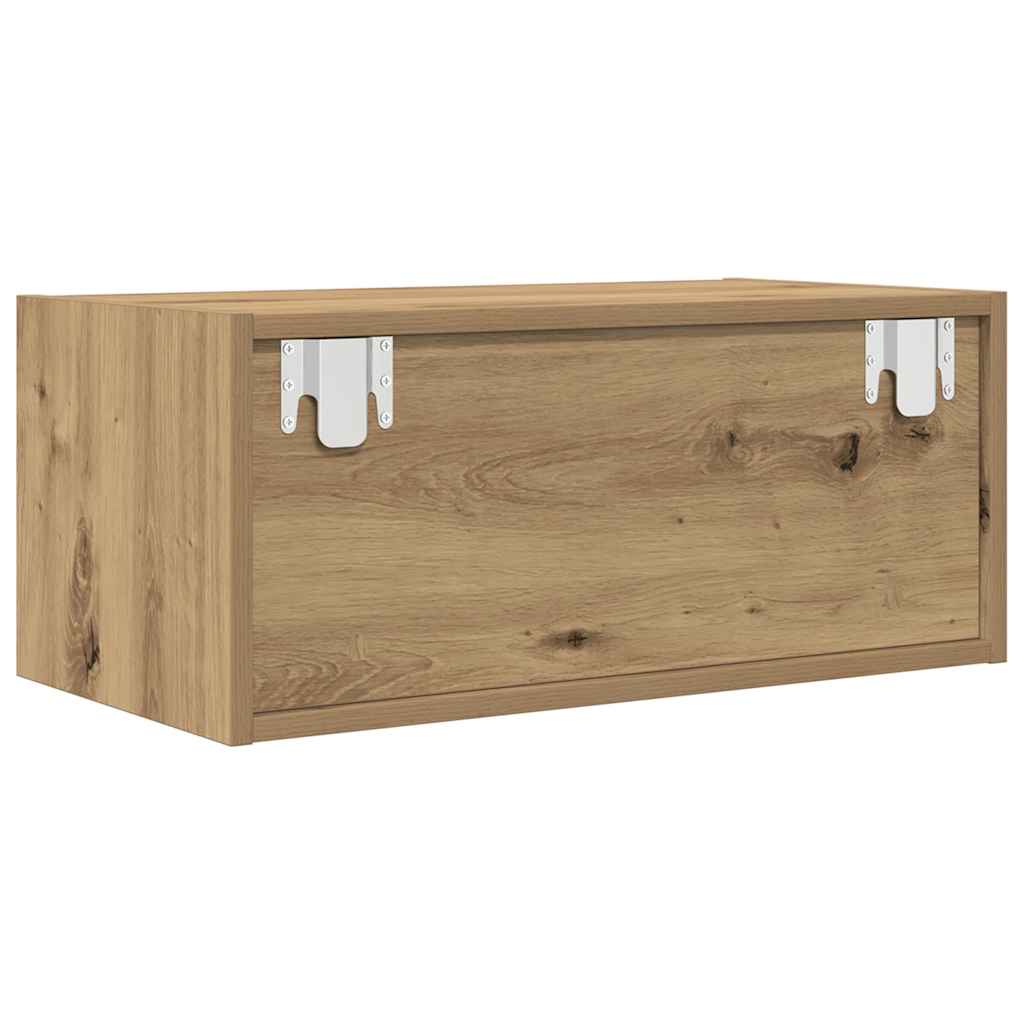 Meubles TV, lot de 2, chêne artisanal, 60 x 31 x 25,5 cm, matériau bois