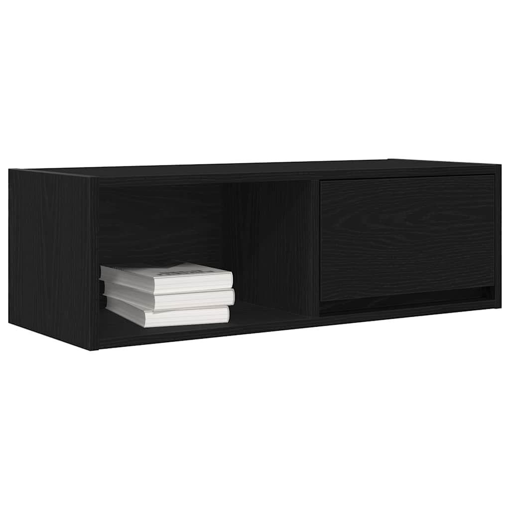 Meubles TV, lot de 2, aspect chêne noir, 80 x 31 x 25,5 cm