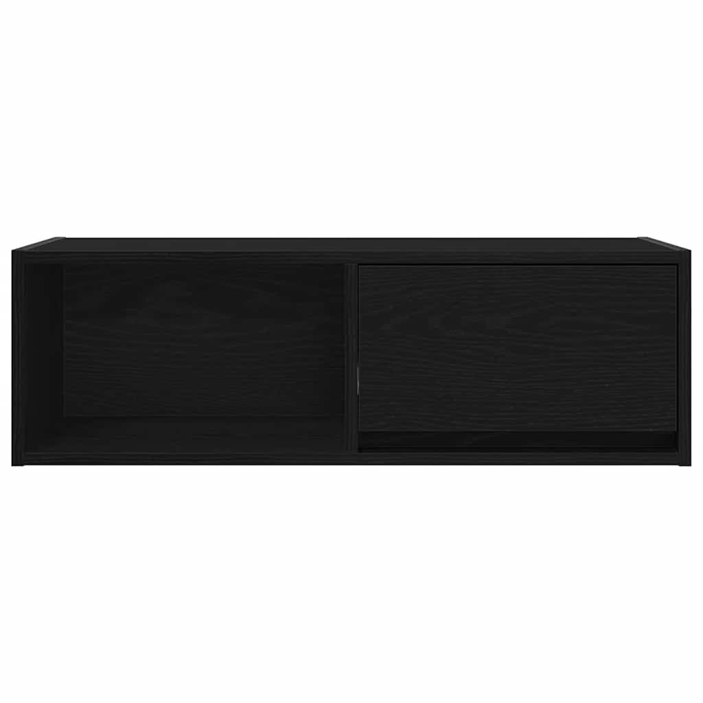 Meubles TV, lot de 2, aspect chêne noir, 80 x 31 x 25,5 cm