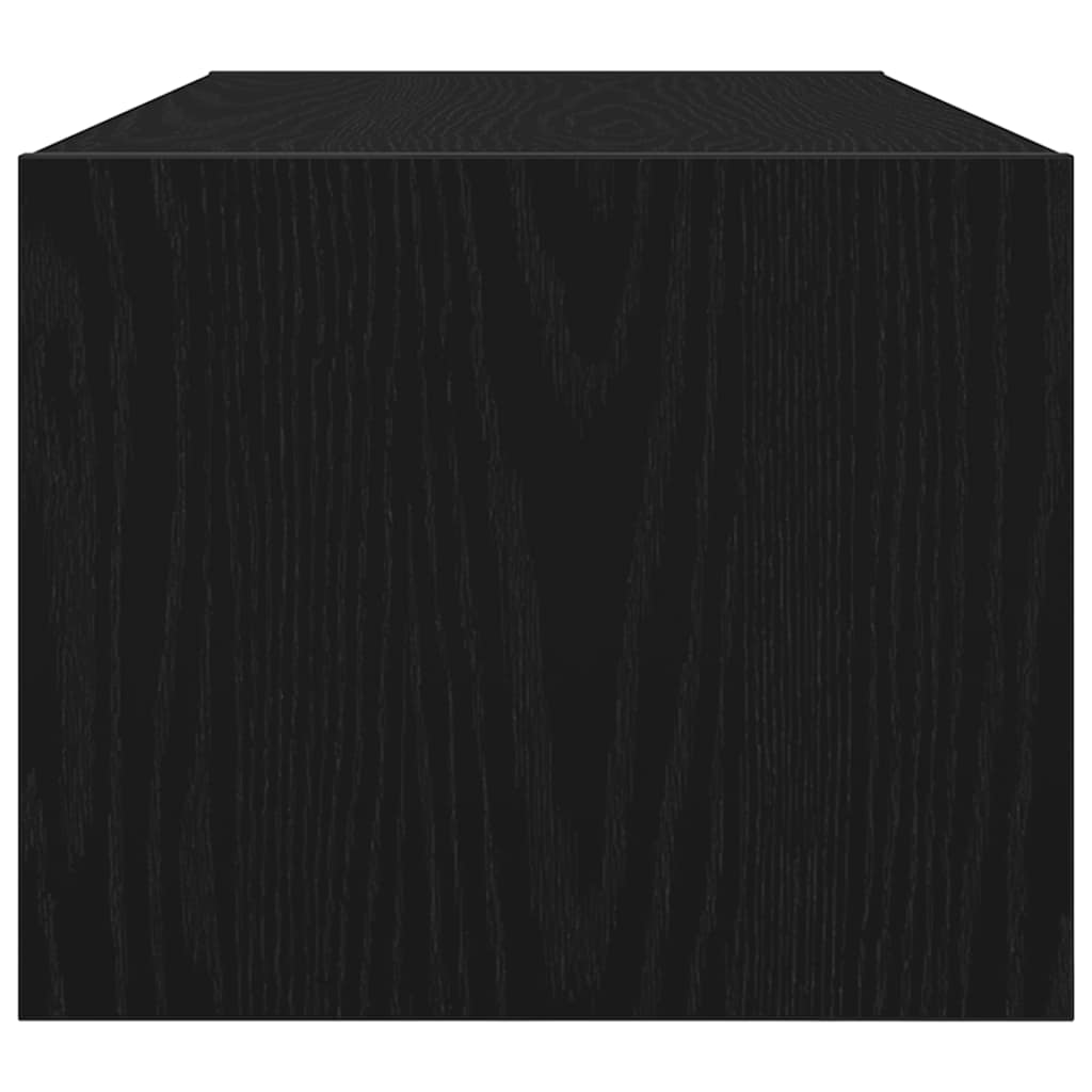 Meubles TV, lot de 2, aspect chêne noir, 80 x 31 x 25,5 cm