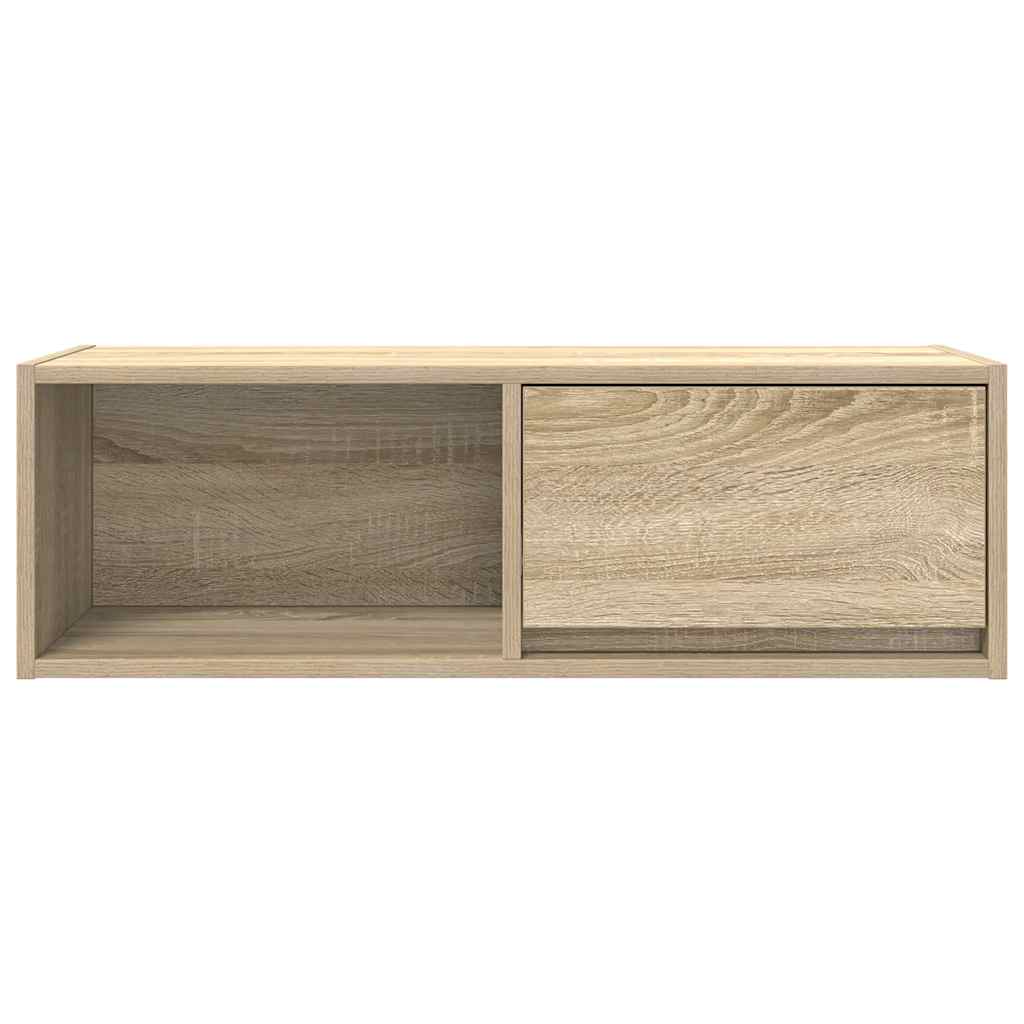 Meubles TV, lot de 2, en chêne Sonoma, 80 x 31 x 25,5 cm.