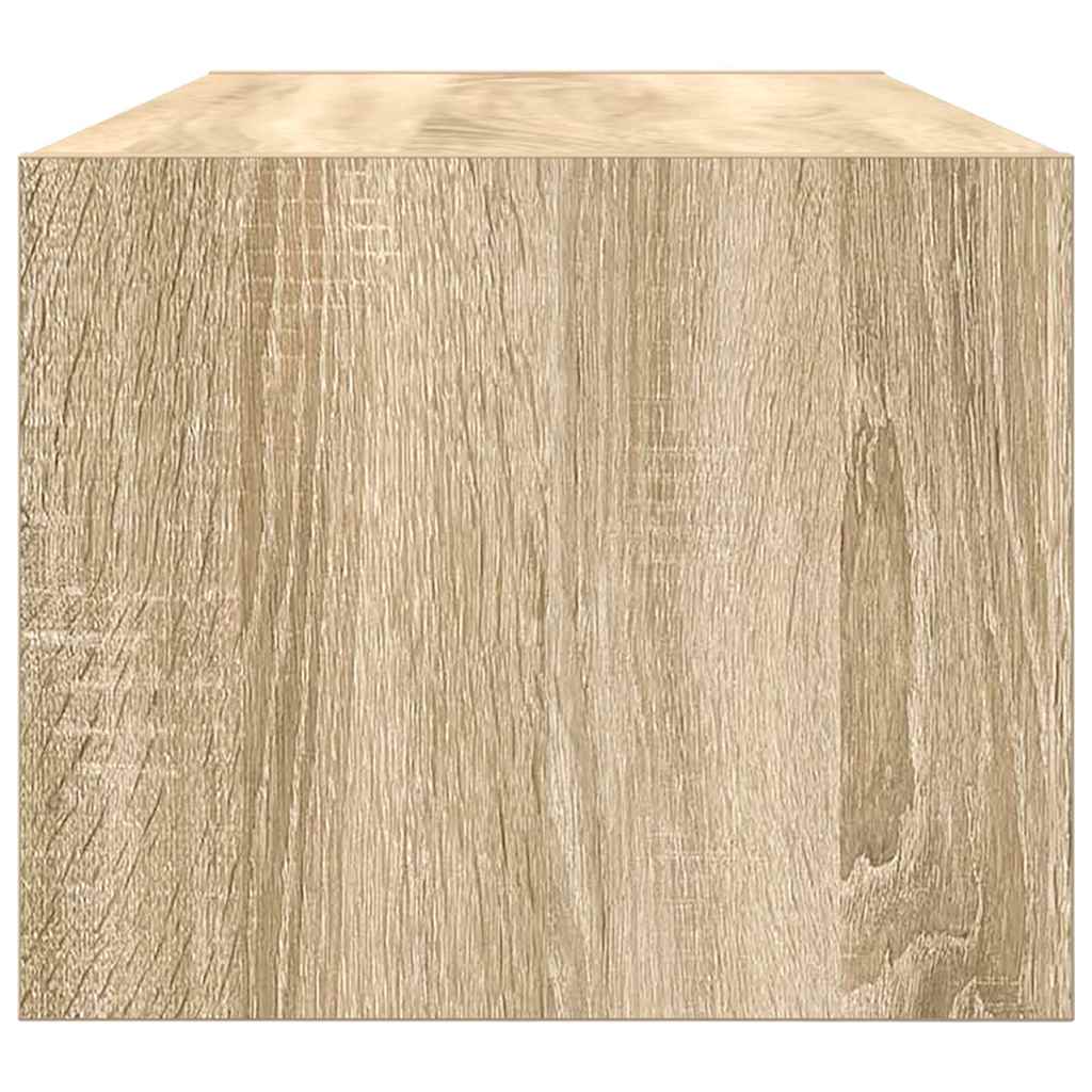Meubles TV, lot de 2, en chêne Sonoma, 80 x 31 x 25,5 cm.