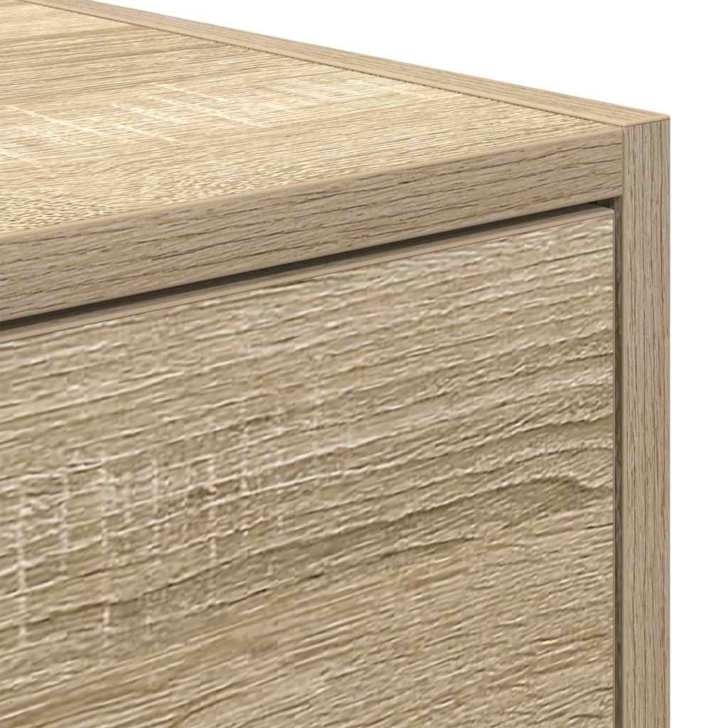 Meubles TV, lot de 2, en chêne Sonoma, 80 x 31 x 25,5 cm.