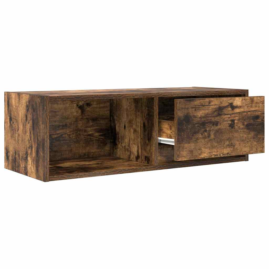 Meubles TV, lot de 2, chêne fumé, 80 x 31 x 25,5 cm, matériau bois