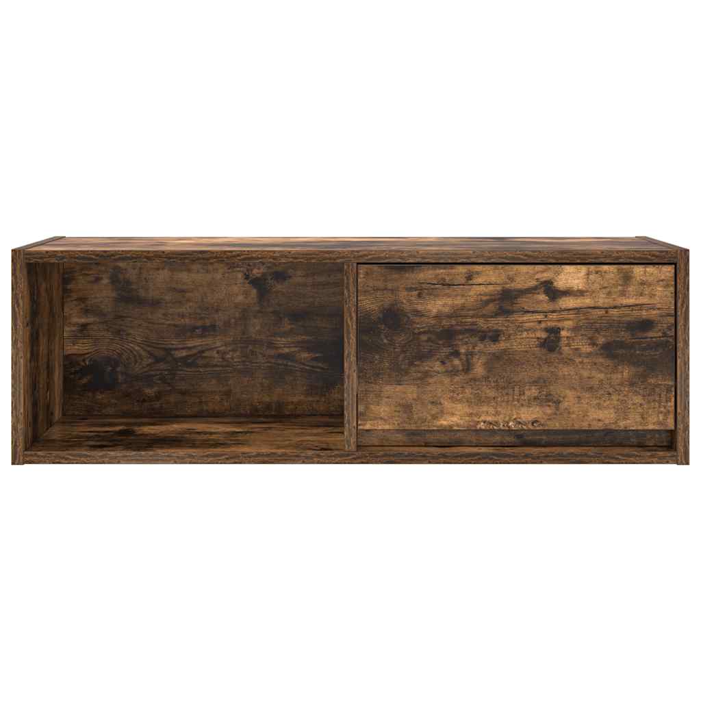 Meubles TV, lot de 2, chêne fumé, 80 x 31 x 25,5 cm, matériau bois