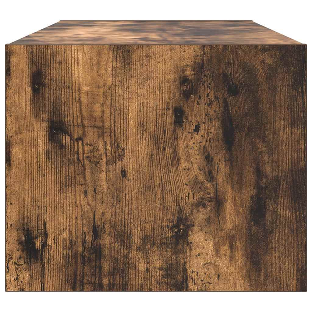 Meubles TV, lot de 2, chêne fumé, 80 x 31 x 25,5 cm, matériau bois