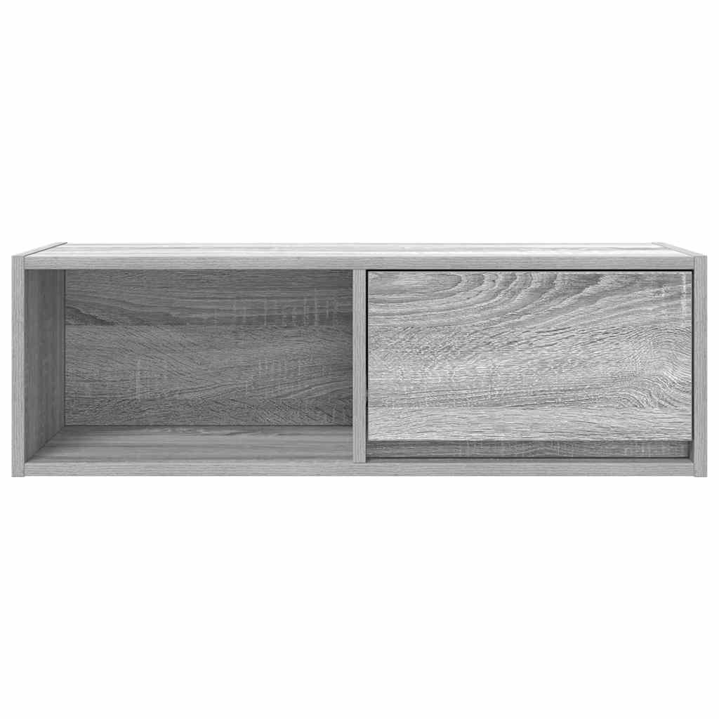 Meubles TV, lot de 2, gris Sonoma, 80 x 31 x 25,5 cm, matériau à base de bois