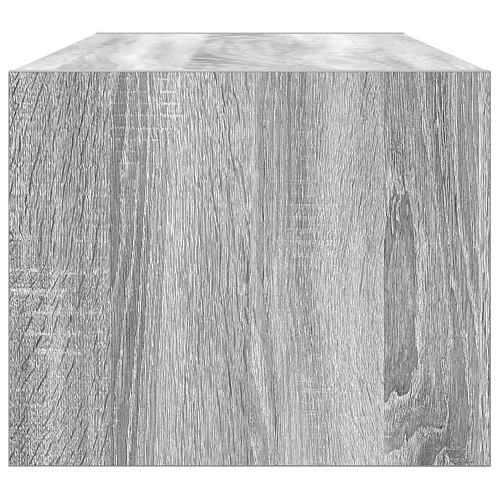 Meubles TV, lot de 2, gris Sonoma, 80 x 31 x 25,5 cm, matériau à base de bois