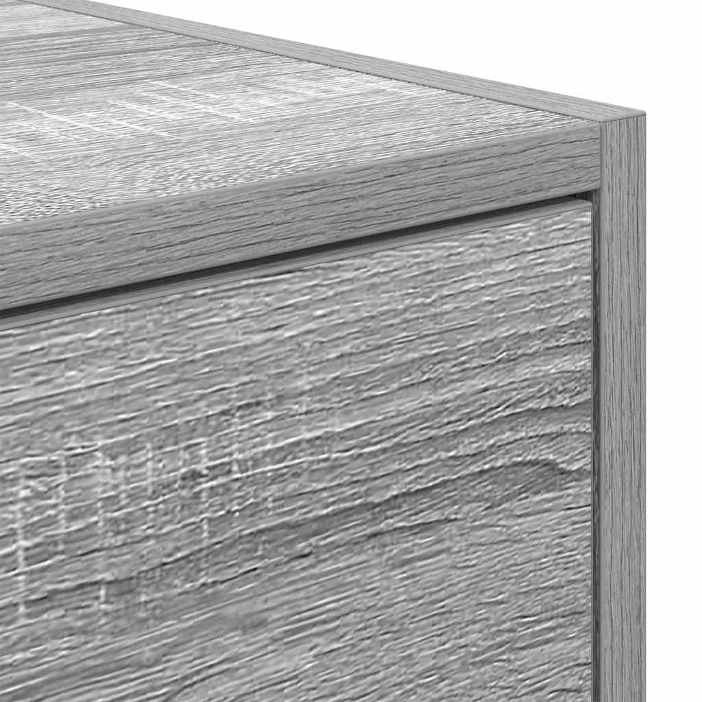 Meubles TV, lot de 2, gris Sonoma, 80 x 31 x 25,5 cm, matériau à base de bois