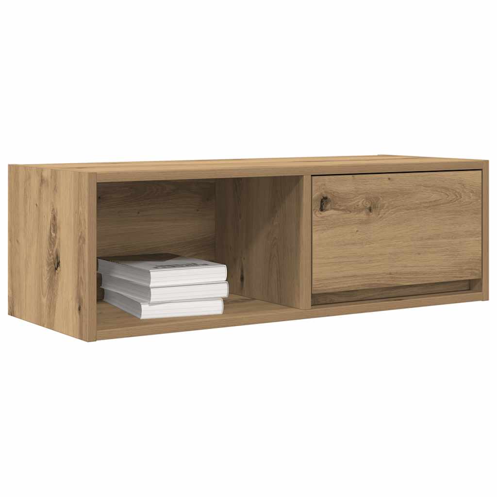 Meubles TV (2 pièces) en chêne artisanal 80 x 31 x 25,5 cm.
