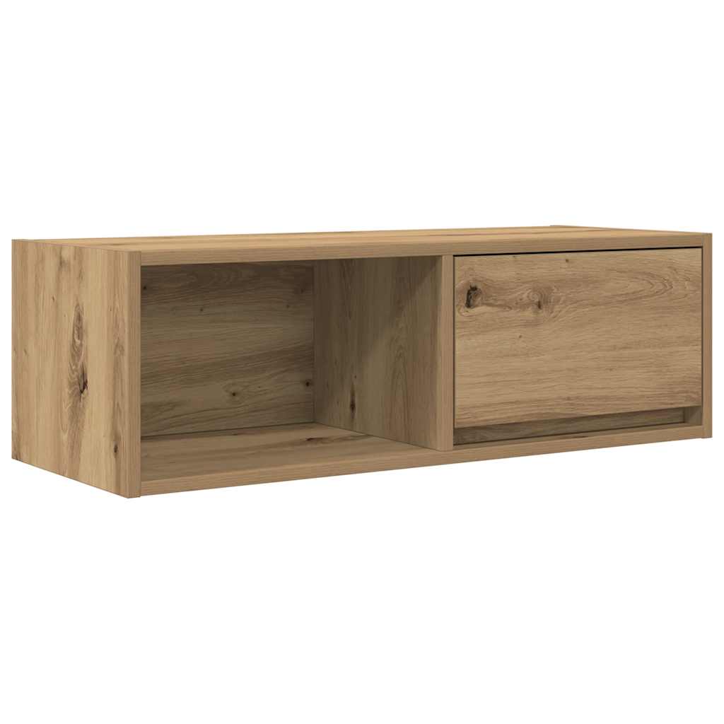 Meubles TV (2 pièces) en chêne artisanal 80 x 31 x 25,5 cm.