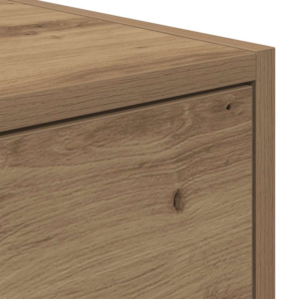 Meubles TV (2 pièces) en chêne artisanal 80 x 31 x 25,5 cm.