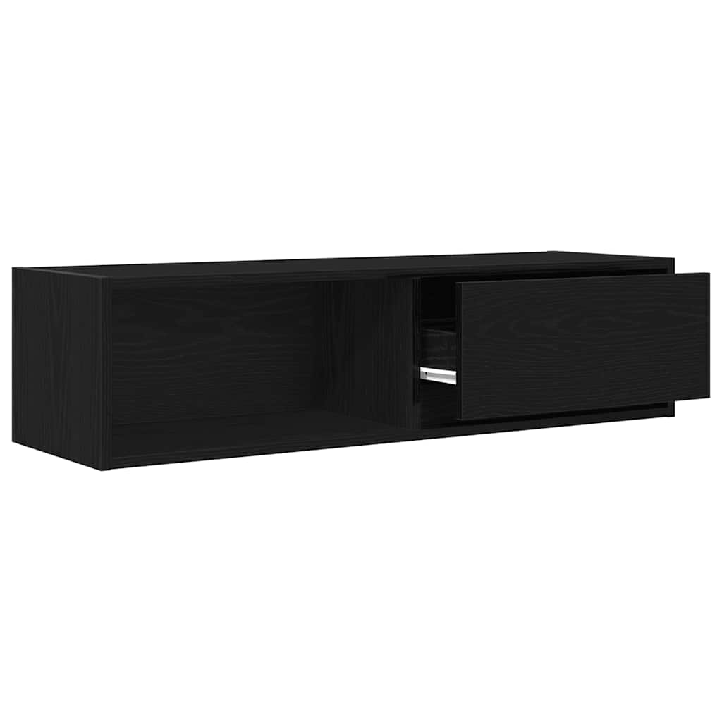 Meubles TV, lot de 2, aspect chêne noir, 100 x 31 x 25,5 cm
