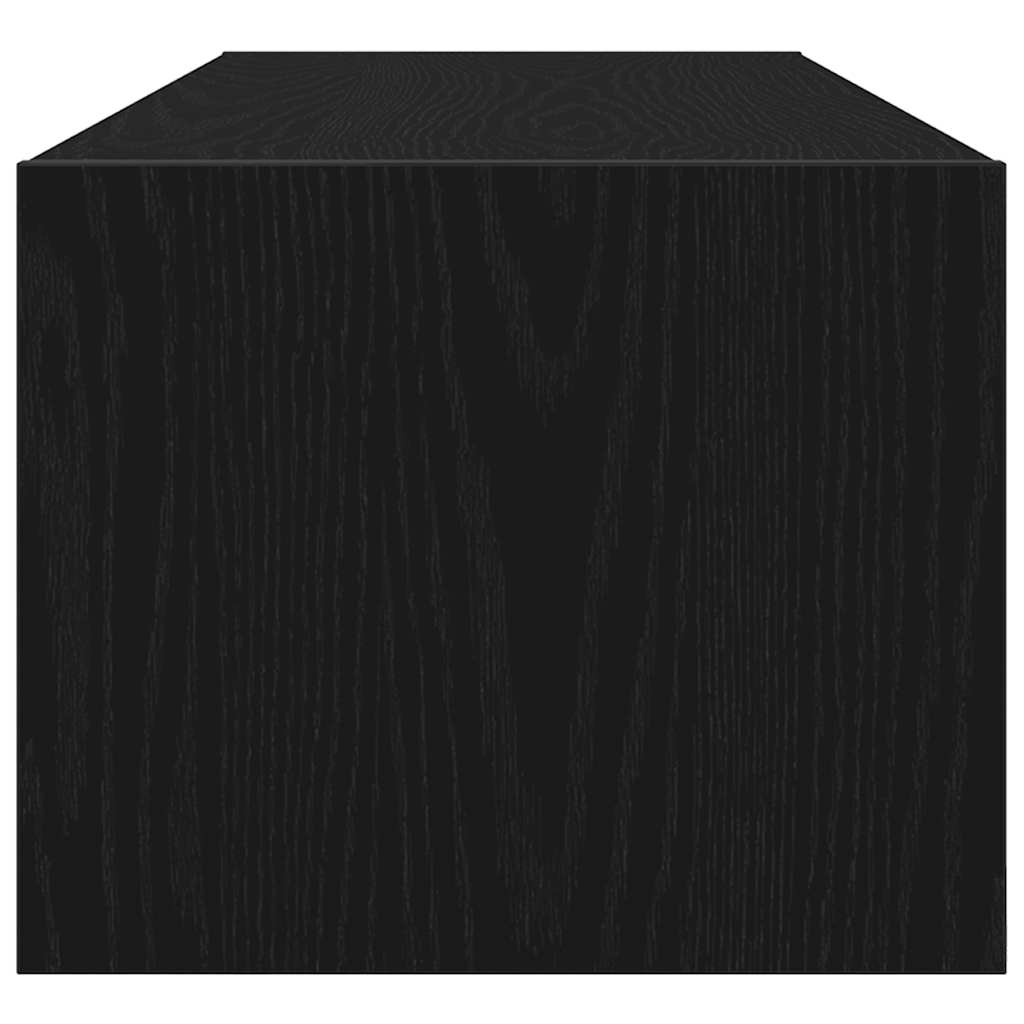 Meubles TV, lot de 2, aspect chêne noir, 100 x 31 x 25,5 cm