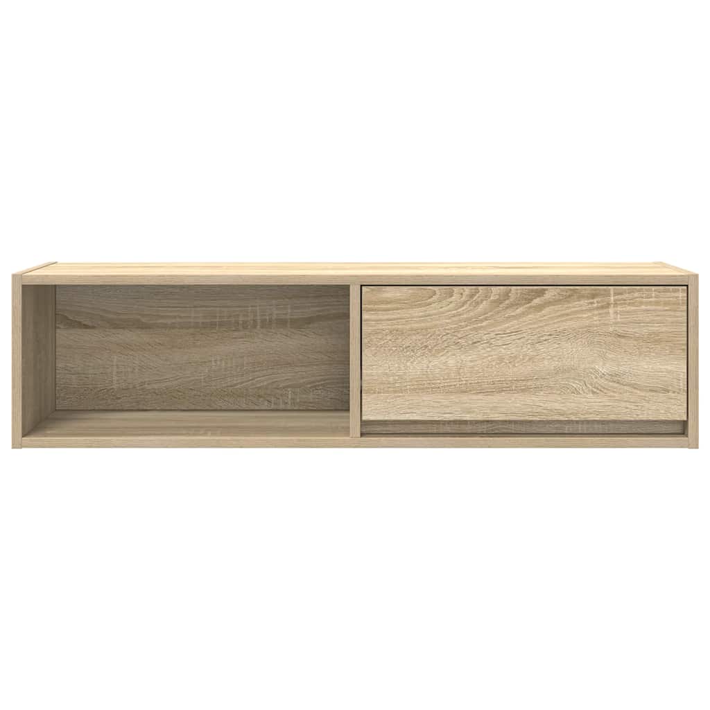 Meubles TV, lot de 2, en chêne Sonoma, 100 x 31 x 25,5 cm.