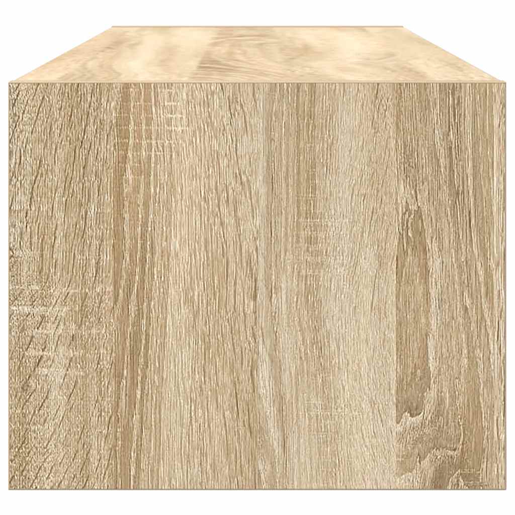 Meubles TV, lot de 2, en chêne Sonoma, 100 x 31 x 25,5 cm.