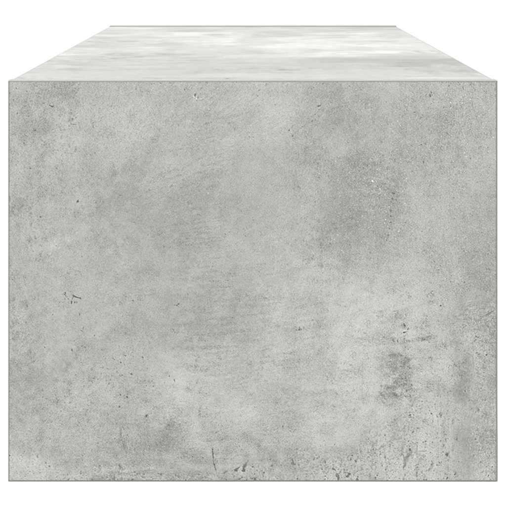 TV-Schrank Betongrau 100x31x25,5 cm Holzwerkstoff