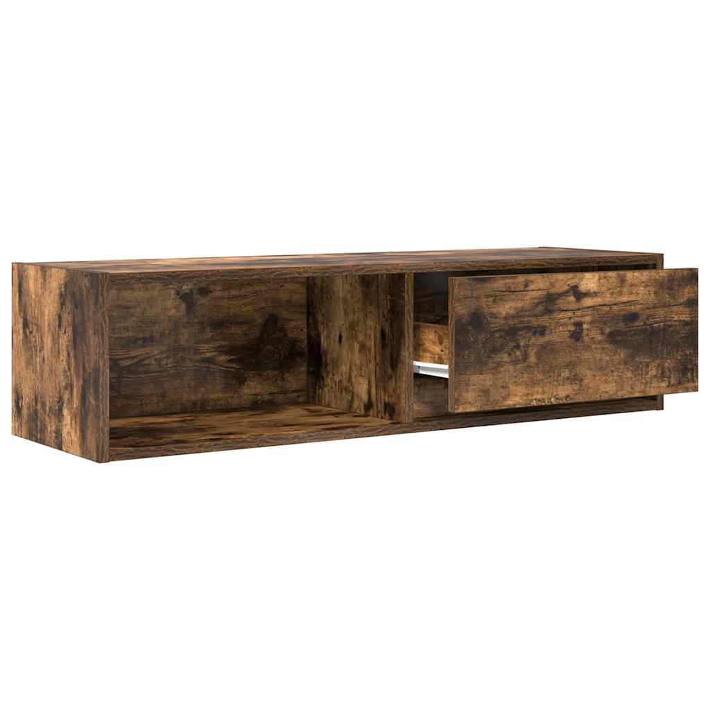 Meubles TV 2 pièces chêne fumé 100x31x25,5 cm matériau bois