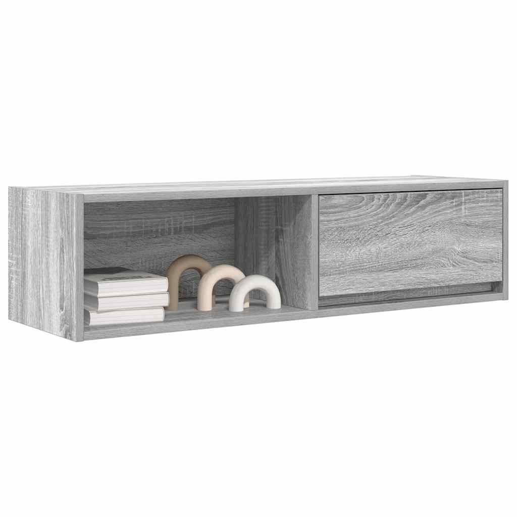 Meubles TV, lot de 2, gris Sonoma, 100 x 31 x 25,5 cm, matériau à base de bois