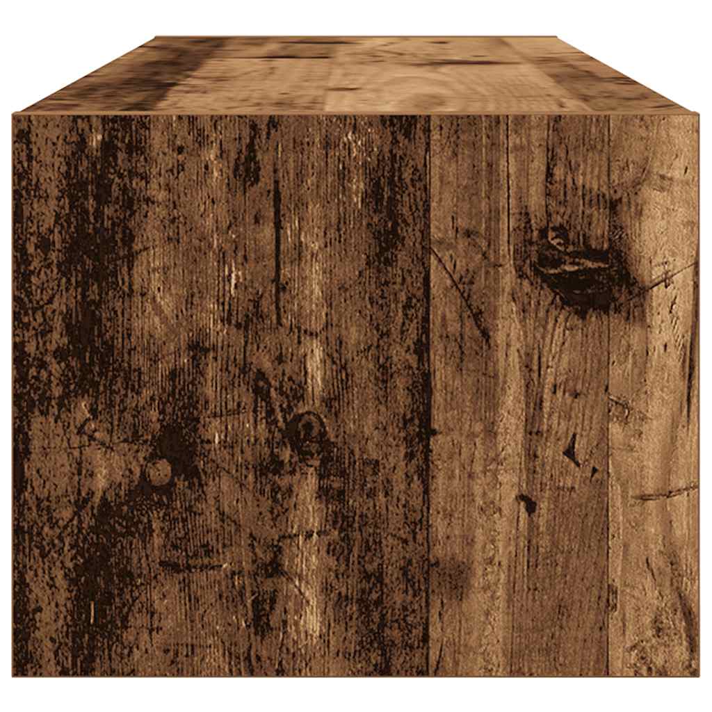 Meubles TV, lot de 2, aspect bois de récupération, 100 x 31 x 25,5 cm.