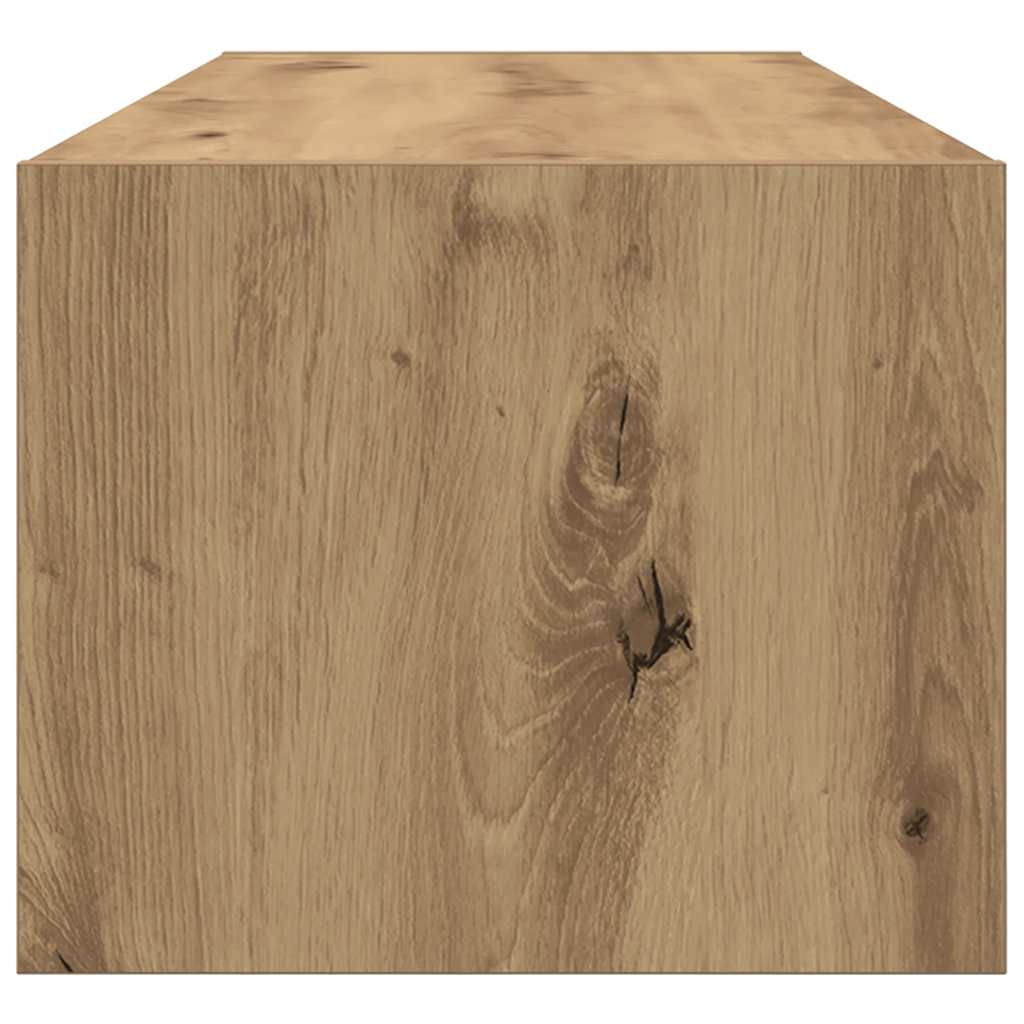 Meubles TV, lot de 2. Chêne artisanal, 100 x 31 x 25,5 cm.