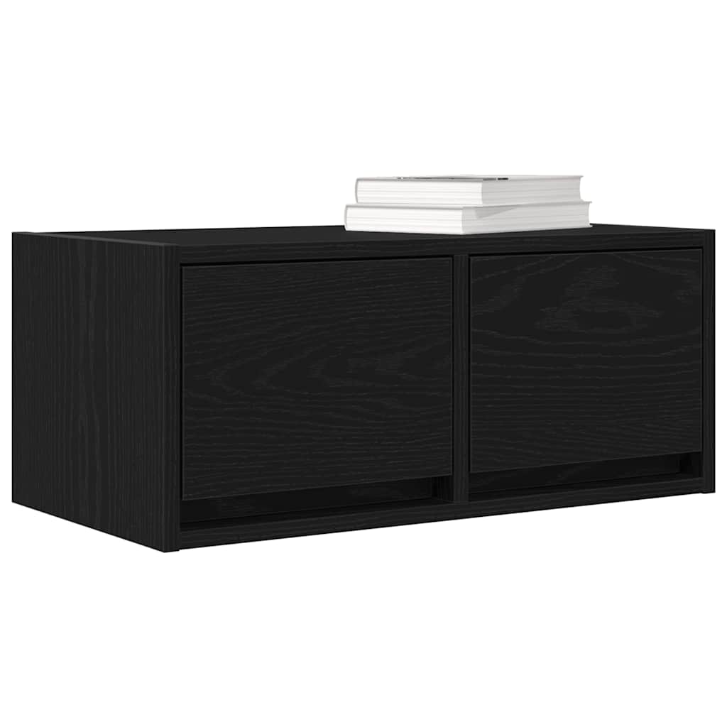 Meubles TV, lot de 2, aspect chêne noir, 60 x 31 x 25,5 cm