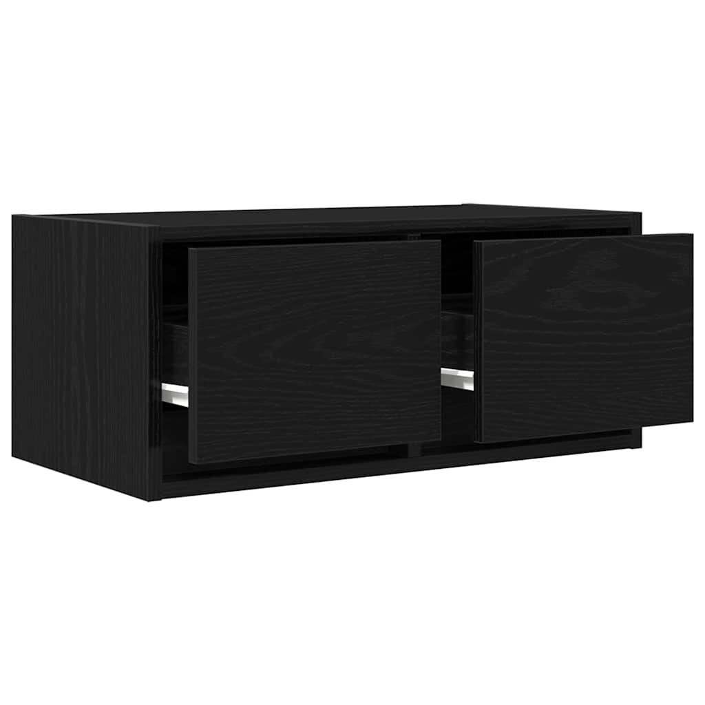 Meubles TV, lot de 2, aspect chêne noir, 60 x 31 x 25,5 cm