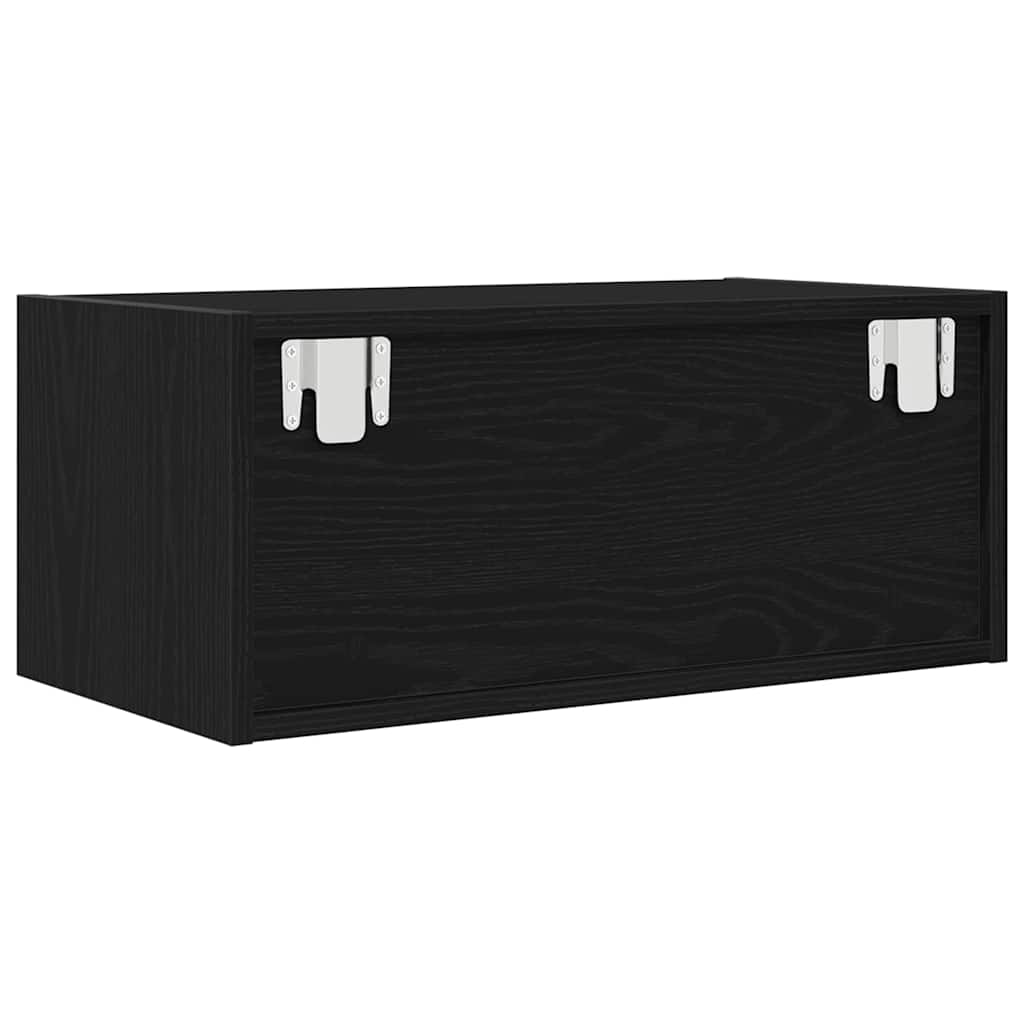 Meubles TV, lot de 2, aspect chêne noir, 60 x 31 x 25,5 cm