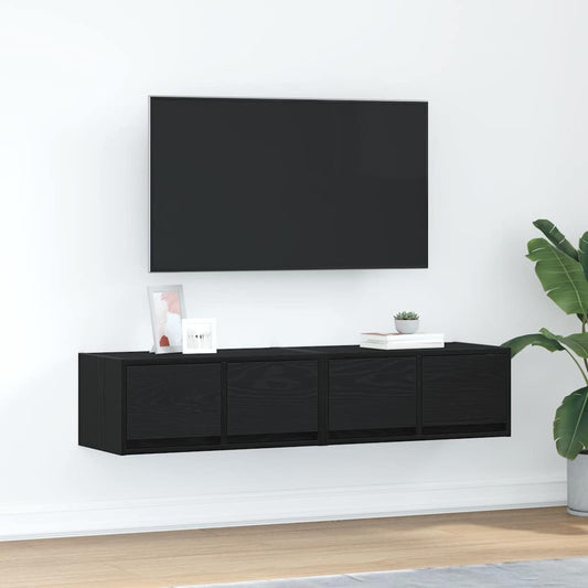 Meubles TV, lot de 2, aspect chêne noir, 60 x 31 x 25,5 cm