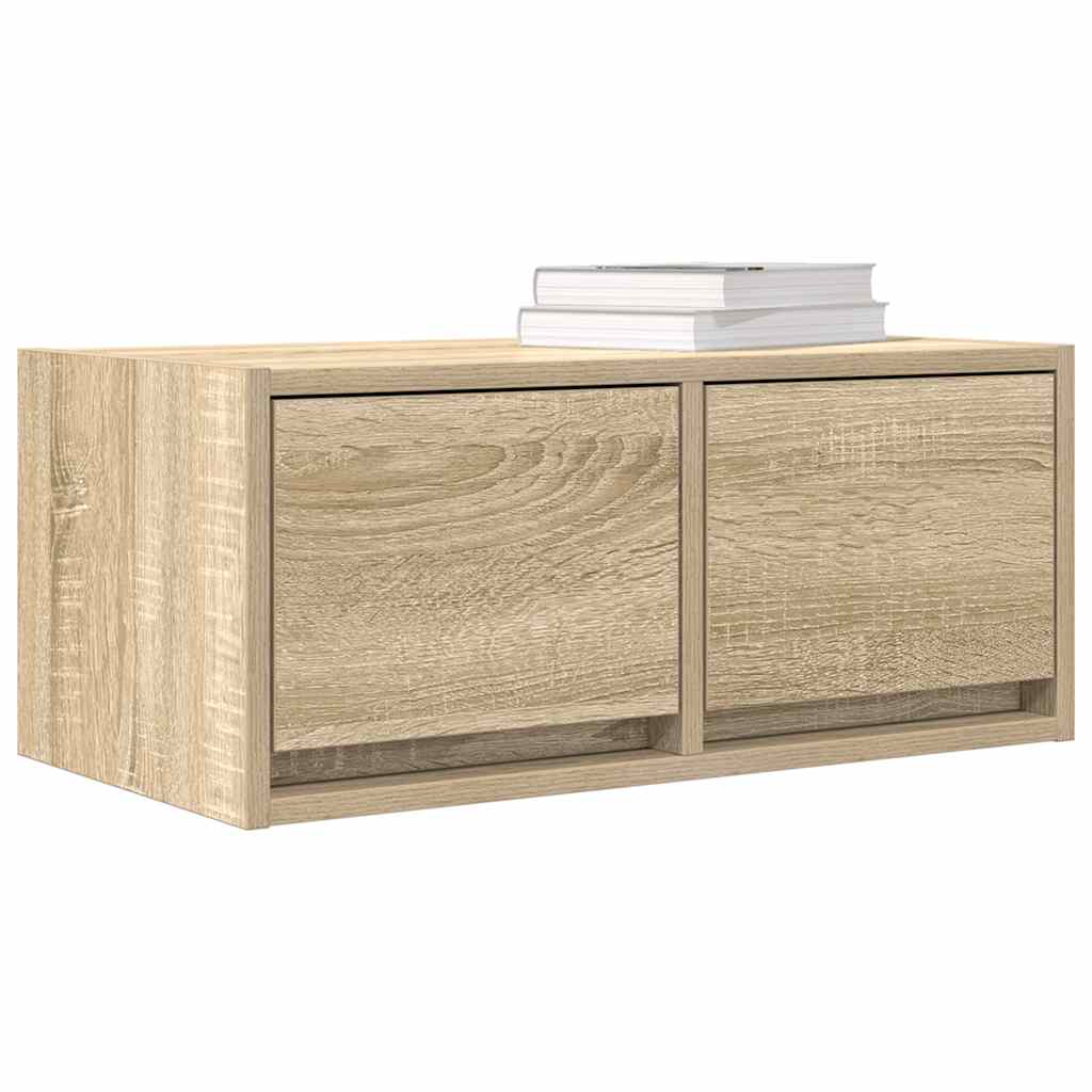 Meuble TV en chêne Sonoma 60x31x25,5 cm, matériau à base de bois