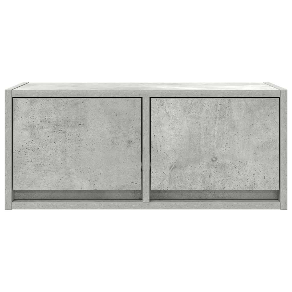 TV-Schrank Betongrau 60x31x25,5 cm Holzwerkstoff